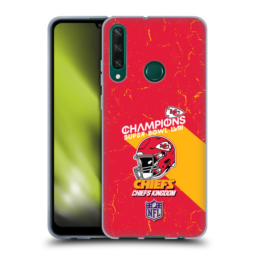 NFL 2024 Super Bowl LVIII Champions Kansas City Chiefs Helmet Soft Gel Case for Huawei Y6p