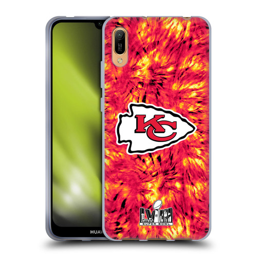 NFL 2024 Super Bowl LVIII Champions Kansas City Chiefs Tie Dye Soft Gel Case for Huawei Y6 Pro (2019)