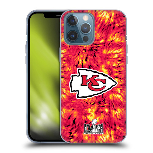 NFL 2024 Super Bowl LVIII Champions Kansas City Chiefs Tie Dye Soft Gel Case for Apple iPhone 13 Pro Max