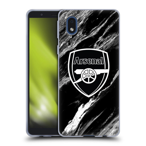 Arsenal FC Crest Patterns Marble Soft Gel Case for Samsung Galaxy A01 Core (2020)