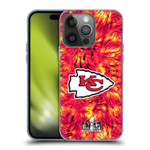 NFL 2024 Super Bowl LVIII Champions Kansas City Chiefs Tie Dye Soft Gel Case for Apple iPhone 14 Pro