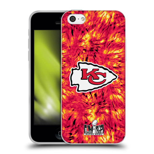 NFL 2024 Super Bowl LVIII Champions Kansas City Chiefs Tie Dye Soft Gel Case for Apple iPhone 5c