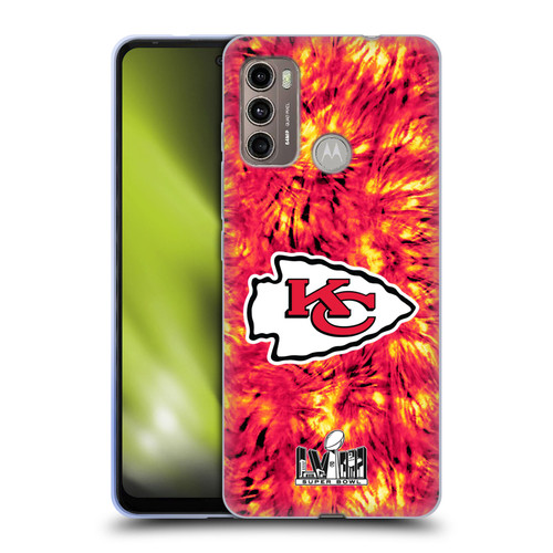 NFL 2024 Super Bowl LVIII Champions Kansas City Chiefs Tie Dye Soft Gel Case for Motorola Moto G60 / Moto G40 Fusion