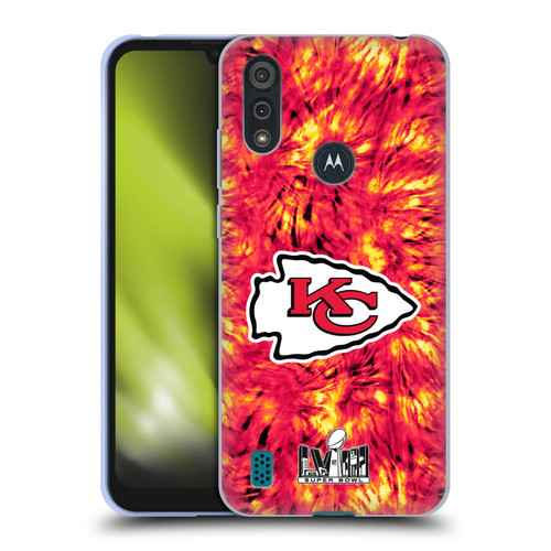 NFL 2024 Super Bowl LVIII Champions Kansas City Chiefs Tie Dye Soft Gel Case for Motorola Moto E6s (2020)