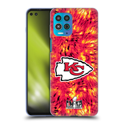 NFL 2024 Super Bowl LVIII Champions Kansas City Chiefs Tie Dye Soft Gel Case for Motorola Moto G100