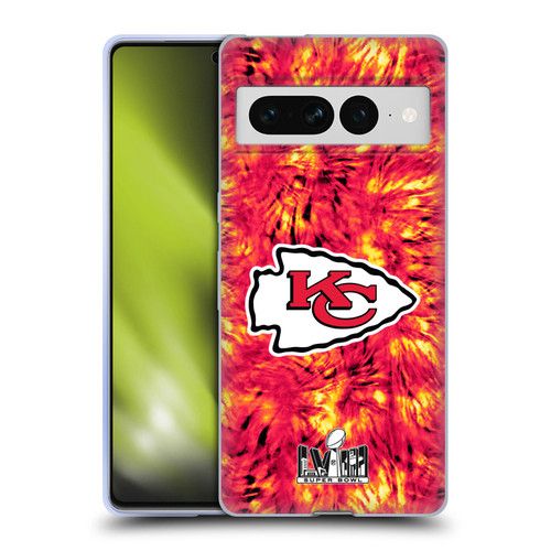 NFL 2024 Super Bowl LVIII Champions Kansas City Chiefs Tie Dye Soft Gel Case for Google Pixel 7 Pro