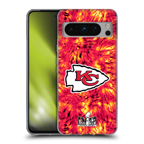 NFL 2024 Super Bowl LVIII Champions Kansas City Chiefs Tie Dye Soft Gel Case for Google Pixel 8 Pro