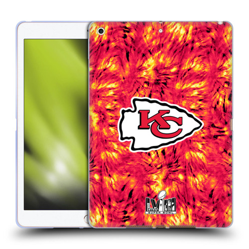 NFL 2024 Super Bowl LVIII Champions Kansas City Chiefs Tie Dye Soft Gel Case for Apple iPad 10.2 2019/2020/2021