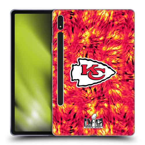NFL 2024 Super Bowl LVIII Champions Kansas City Chiefs Tie Dye Soft Gel Case for Samsung Galaxy Tab S8