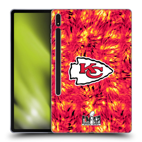 NFL 2024 Super Bowl LVIII Champions Kansas City Chiefs Tie Dye Soft Gel Case for Samsung Galaxy Tab S8 Plus