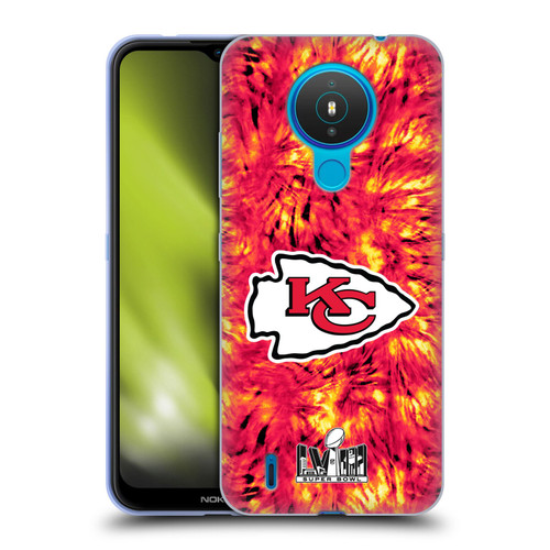 NFL 2024 Super Bowl LVIII Champions Kansas City Chiefs Tie Dye Soft Gel Case for Nokia 1.4