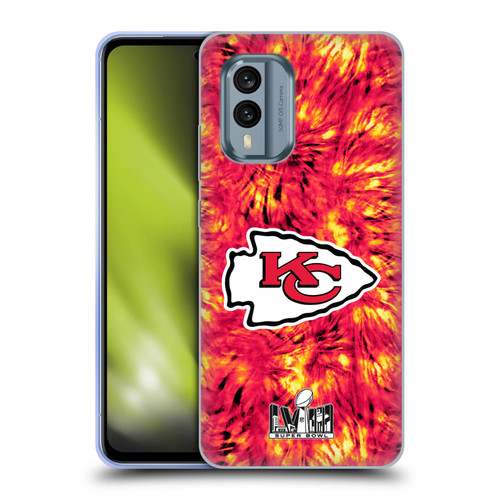 NFL 2024 Super Bowl LVIII Champions Kansas City Chiefs Tie Dye Soft Gel Case for Nokia X30