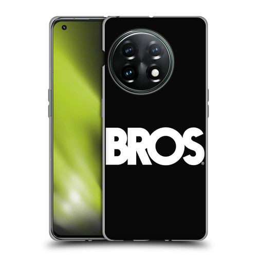 BROS Logo Art Text Soft Gel Case for OnePlus 11 5G