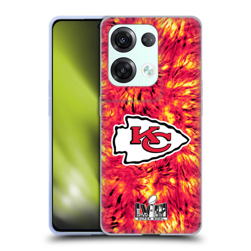 NFL 2024 Super Bowl LVIII Champions Kansas City Chiefs Tie Dye Soft Gel Case for OPPO Reno8 Pro