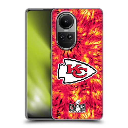 NFL 2024 Super Bowl LVIII Champions Kansas City Chiefs Tie Dye Soft Gel Case for OPPO Reno10 5G / Reno10 Pro 5G