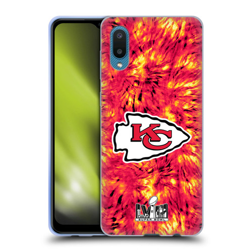 NFL 2024 Super Bowl LVIII Champions Kansas City Chiefs Tie Dye Soft Gel Case for Samsung Galaxy A02/M02 (2021)