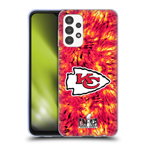 NFL 2024 Super Bowl LVIII Champions Kansas City Chiefs Tie Dye Soft Gel Case for Samsung Galaxy A13 (2022)
