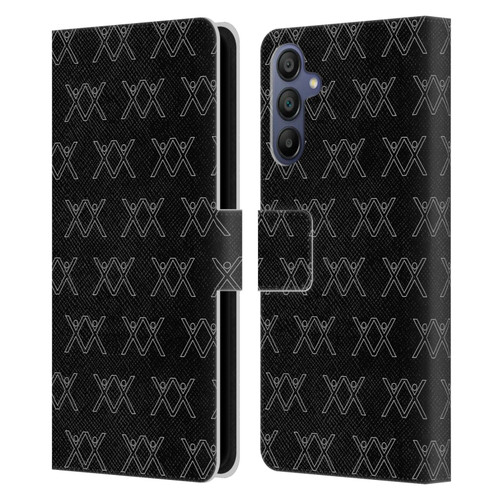 BROS Logo Art Pattern Leather Book Wallet Case Cover For Samsung Galaxy A15