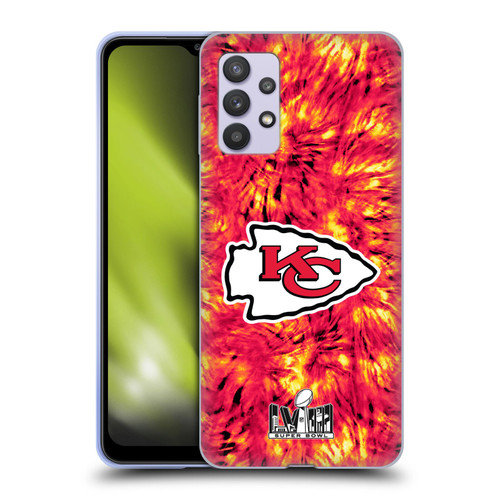 NFL 2024 Super Bowl LVIII Champions Kansas City Chiefs Tie Dye Soft Gel Case for Samsung Galaxy A32 5G / M32 5G (2021)