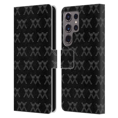 BROS Logo Art Pattern Leather Book Wallet Case Cover For Samsung Galaxy S24 Ultra 5G