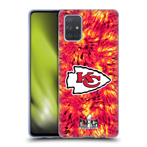 NFL 2024 Super Bowl LVIII Champions Kansas City Chiefs Tie Dye Soft Gel Case for Samsung Galaxy A71 (2019)