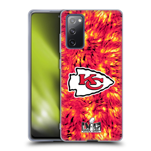 NFL 2024 Super Bowl LVIII Champions Kansas City Chiefs Tie Dye Soft Gel Case for Samsung Galaxy S20 FE / 5G