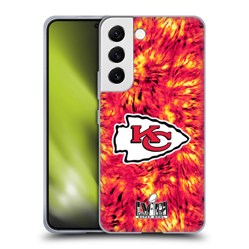 NFL 2024 Super Bowl LVIII Champions Kansas City Chiefs Tie Dye Soft Gel Case for Samsung Galaxy S22 5G