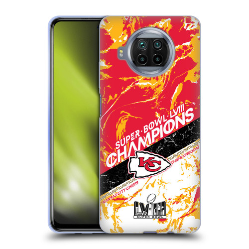 NFL 2024 Super Bowl LVIII Champions Kansas City Chiefs Marble Soft Gel Case for Xiaomi Mi 10T Lite 5G