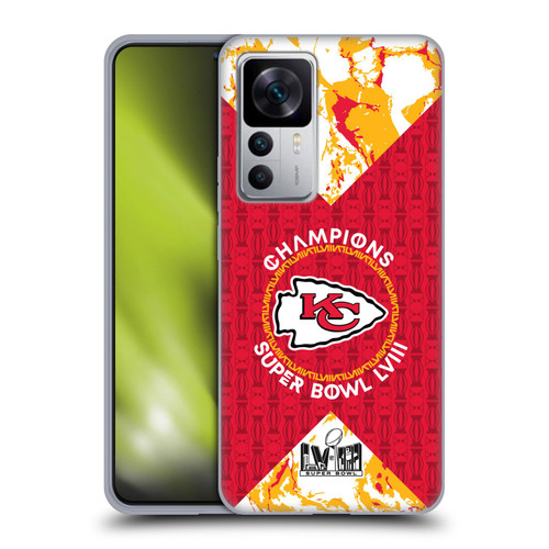 NFL 2024 Super Bowl LVIII Champions Kansas City Chiefs Patterns Soft Gel Case for Xiaomi 12T 5G / 12T Pro 5G / Redmi K50 Ultra 5G