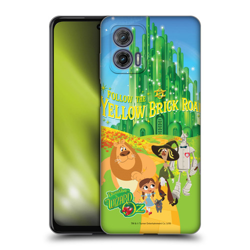 Dorothy and the Wizard of Oz Graphics Yellow Brick Road Soft Gel Case for Motorola Moto G73 5G