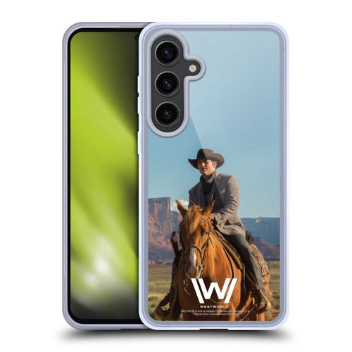 Westworld Characters Teddy Flood Soft Gel Case for Samsung Galaxy S24+ 5G