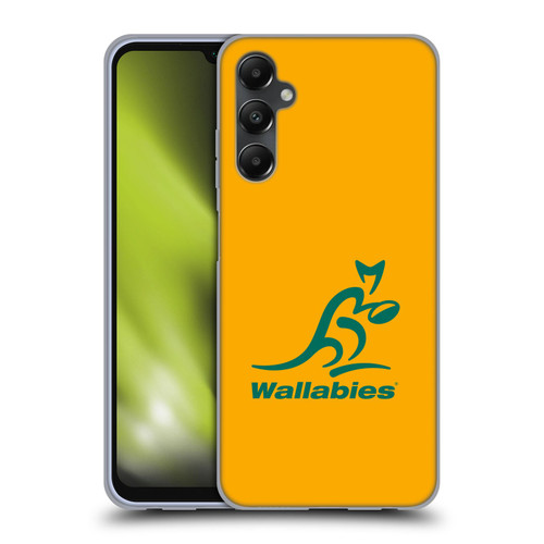 Australia National Rugby Union Team Crest Plain Yellow Soft Gel Case for Samsung Galaxy A05s