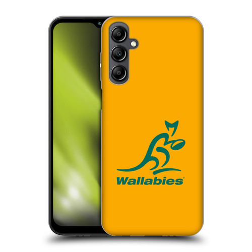 Australia National Rugby Union Team Crest Plain Yellow Soft Gel Case for Samsung Galaxy M14 5G