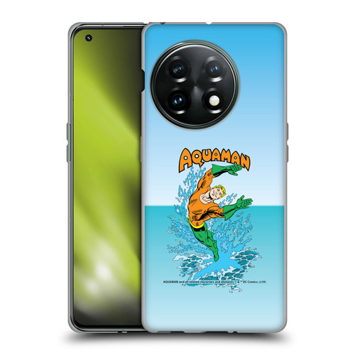 Aquaman DC Comics Fast Fashion Splash Soft Gel Case for OnePlus 11 5G