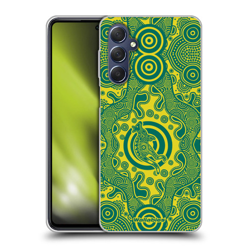 Australia National Rugby Union Team Crest First Nations Soft Gel Case for Samsung Galaxy M54 5G