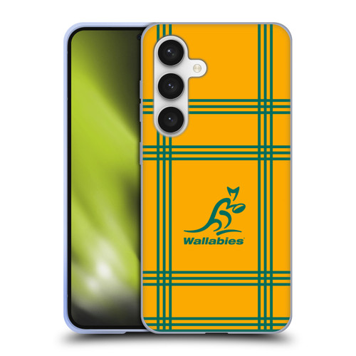 Australia National Rugby Union Team Crest Tartan Soft Gel Case for Samsung Galaxy S24 5G