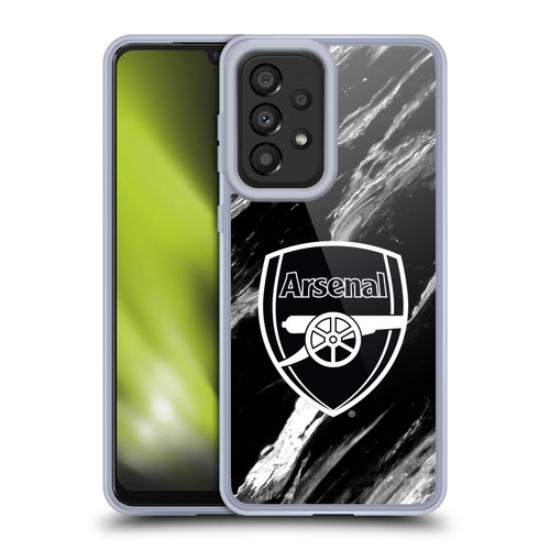 Arsenal FC Crest Patterns Marble Soft Gel Case for Samsung Galaxy A33 5G (2022)