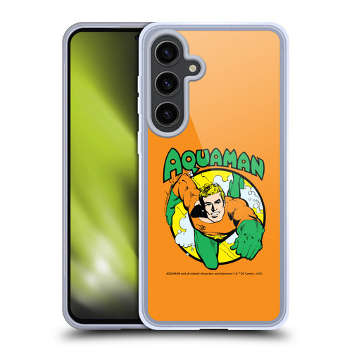 Aquaman DC Comics Fast Fashion Swim 2 Soft Gel Case for Samsung Galaxy S24+ 5G
