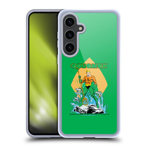 Aquaman DC Comics Fast Fashion Trident Soft Gel Case for Samsung Galaxy S24+ 5G