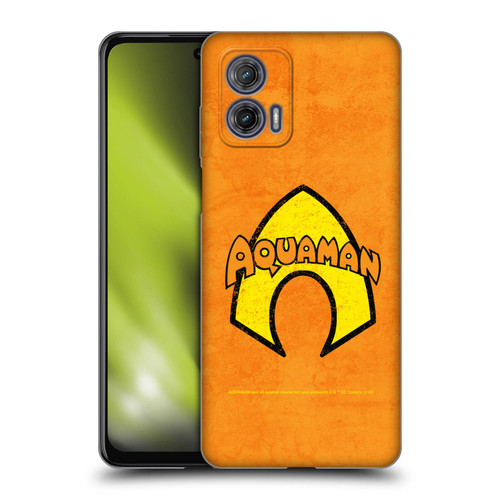 Aquaman DC Comics Logo Classic Distressed Look Soft Gel Case for Motorola Moto G73 5G