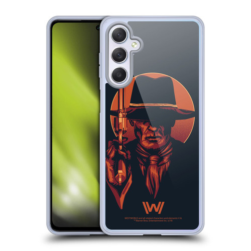 Westworld Graphics Man In Black 2 Soft Gel Case for Samsung Galaxy M54 5G
