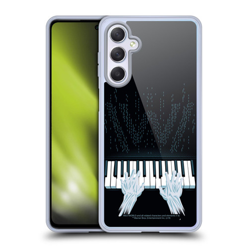 Westworld Graphics Piano Soft Gel Case for Samsung Galaxy M54 5G