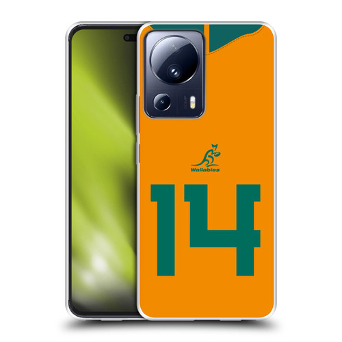 Australia National Rugby Union Team 2021/22 Players Jersey Position 14 Soft Gel Case for Xiaomi 13 Lite 5G