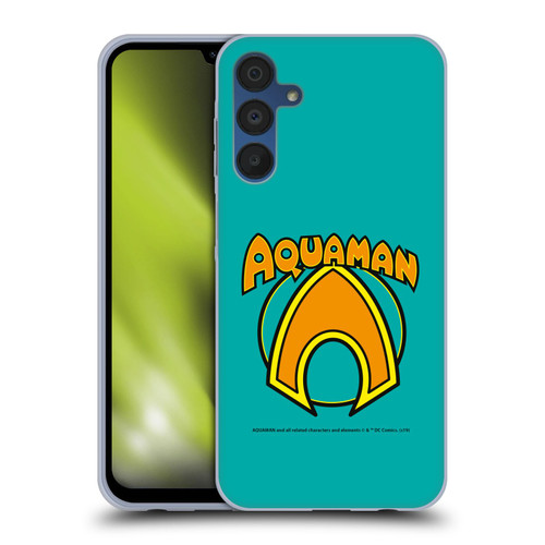 Aquaman DC Comics Logo Classic Soft Gel Case for Samsung Galaxy A15 Aquaman DC Comics Logo Classic Soft Gel Case for Samsung Galaxy A15