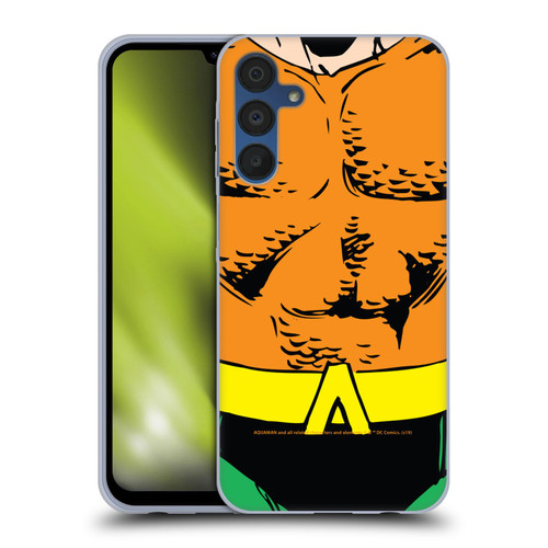 Aquaman DC Comics Logo Uniform Soft Gel Case for Samsung Galaxy A15