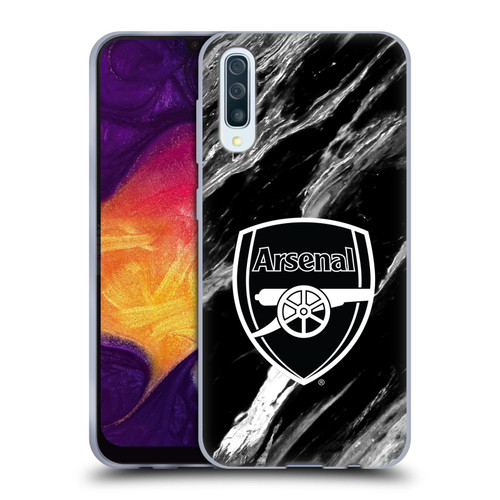 Arsenal FC Crest Patterns Marble Soft Gel Case for Samsung Galaxy A50/A30s (2019)