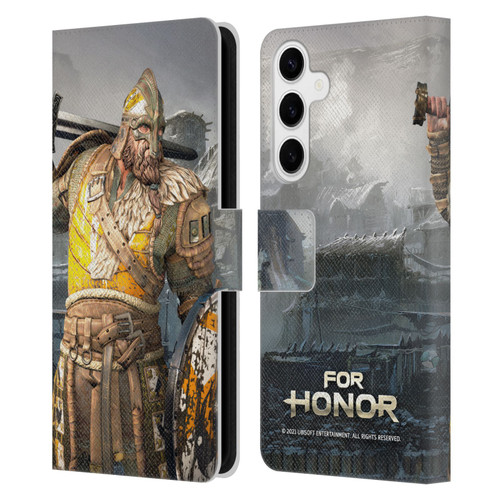For Honor Characters Warlord Leather Book Wallet Case Cover For Samsung Galaxy S24+ 5G