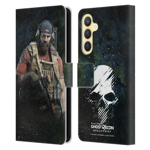 Tom Clancy's Ghost Recon Breakpoint Character Art Nomad Leather Book Wallet Case Cover For Samsung Galaxy S23 FE 5G