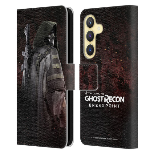 Tom Clancy's Ghost Recon Breakpoint Character Art Colonel Walker Leather Book Wallet Case Cover For Samsung Galaxy S24 5G