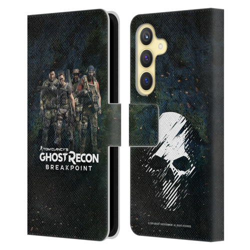 Tom Clancy's Ghost Recon Breakpoint Character Art The Ghosts Leather Book Wallet Case Cover For Samsung Galaxy S24 5G